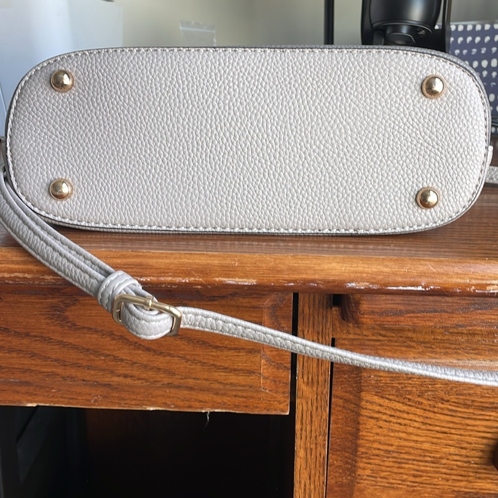 Grey Two Toned Crossbody Bag - Picture 2 of 4